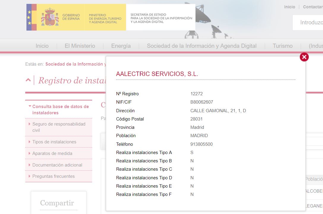 empresa instaladora telecomunicaciones